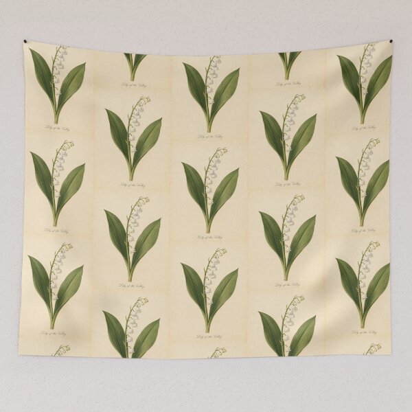 Item preview, Lily of the Valley Botanical Illustration Print designed and sold by NuvoraNest.