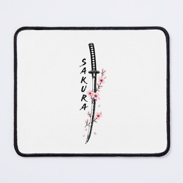 Item preview, Minimalist Sakura Katana, Japanese Cherry Blossom Sword designed and sold by IGLCreative.