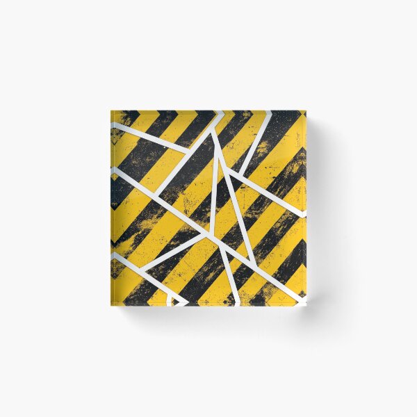 Item preview, Grunge Geometric Hazard Stripes designed and sold by TOM JACK.