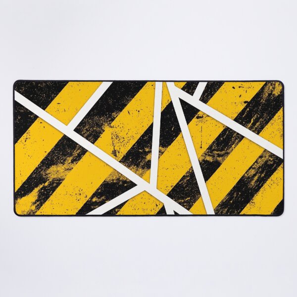Item preview, Grunge Geometric Hazard Stripes designed and sold by TOM JACK.