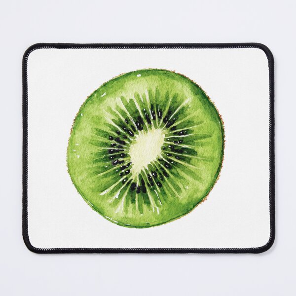 Item preview, Watercolor Kiwi Slice Aesthetic Sticker designed and sold by sillyweas.