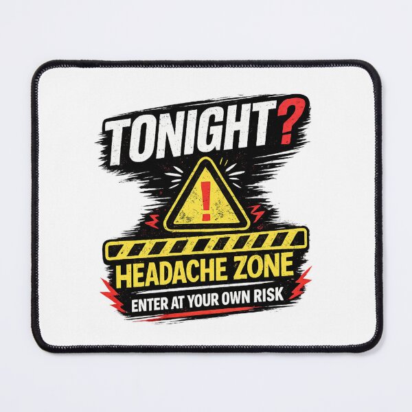 Item preview, Tonight? Headache Zone | Funny Relationship T-Shirt designed and sold by LukWer.