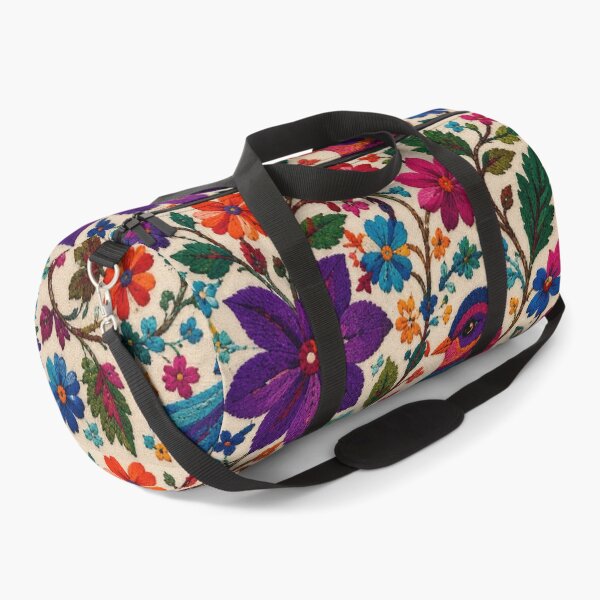Item preview, Traditional Mexican Folk Art Colorful Embroidered Bird Floral designed and sold by BrainCurves.