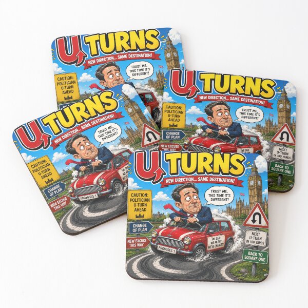 Item preview, U Turns Politician designed and sold by AllThatIsWelsh.