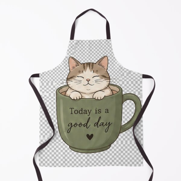 Item preview, Today Is a Good Day | Cute Cat in Coffee Mug | Kawaii Cat Lover Quote | Cozy Coffee Aesthetic Gift designed and sold by Sara-Ai.