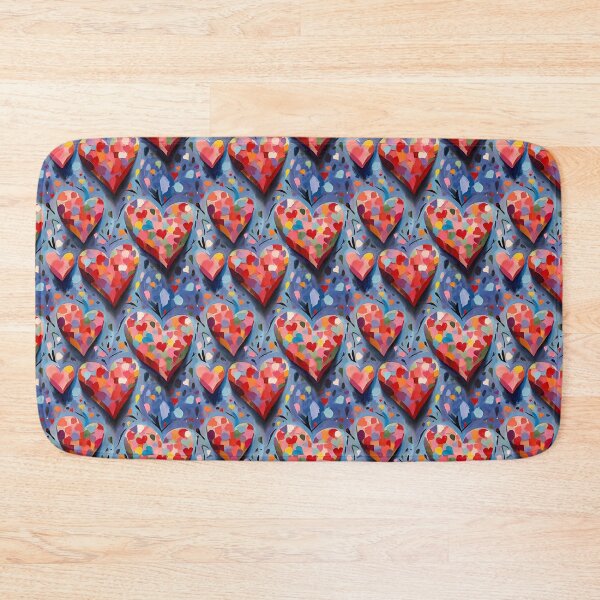 Item preview, Modern Colorful Love Valentine's Day Painting Hearts Pattern  designed and sold by Zazizu.