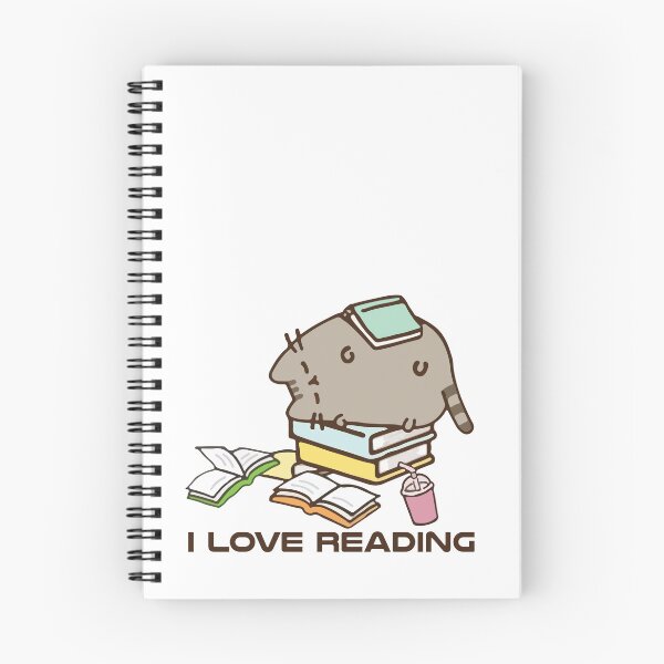 Item preview, pusheen love reading designed and sold by daenarys123.