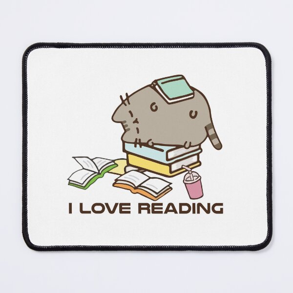 Item preview, pusheen love reading designed and sold by daenarys123.