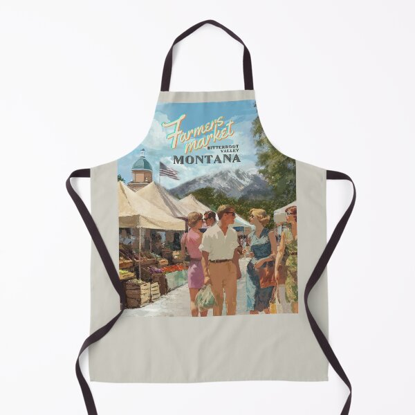 Item preview, Farmers Market Travel Poster - Bitterroot Valley Montana designed and sold by sabrinart42.