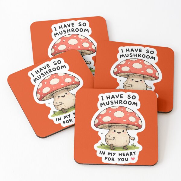 Item preview, Funny Inappropriate I Have So Mushroom In My Heart For You Cute Mushroom Sticker | Funny Pun Kawaii Design designed and sold by Bhaskar Digital Art.