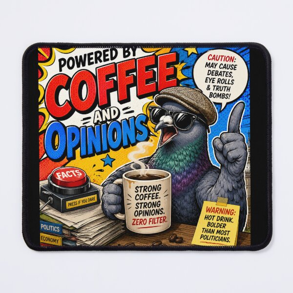Item preview, Powered By Coffee and Opinions  designed and sold by AllThatIsWelsh.