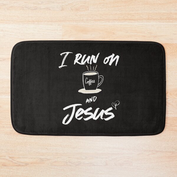 Item preview, I run on coffee and Jesus designed and sold by Kingdompurpose.