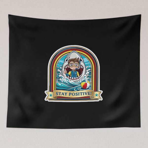 Item preview, Stay Positive Shark Gift designed and sold by AbanoubStore.