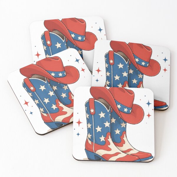 Item preview, Patriotic Cowboy Boots and Hat | American Western Fourth of July Design designed and sold by AveniaOficial.