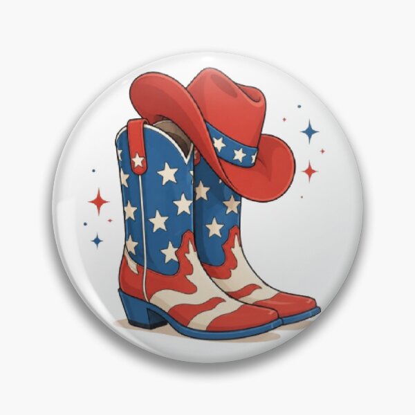 Item preview, Patriotic Cowboy Boots and Hat | American Western Fourth of July Design designed and sold by AveniaOficial.