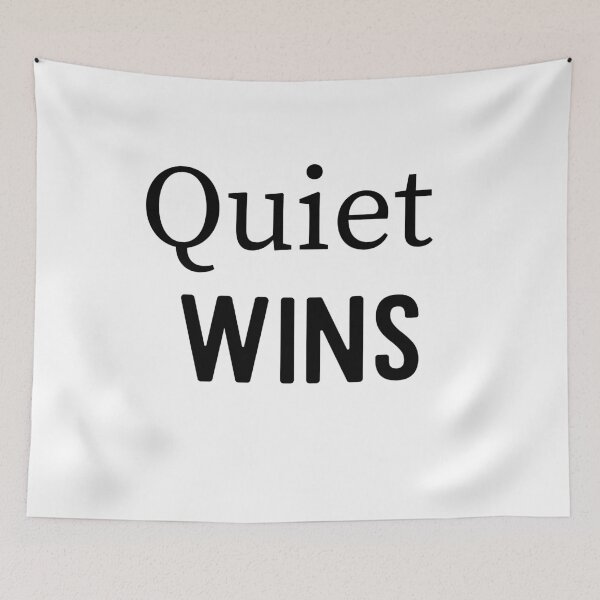 Item preview, Quiet Wins Minimalist Introvert Power Quote Design designed and sold by FarazDesign110.