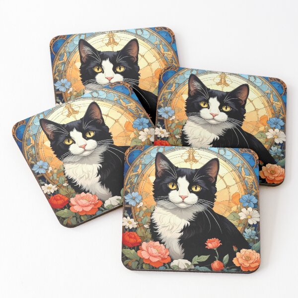 Item preview, Klimt Cat in Flower Garden designed and sold by Vicky Brago-Mitchell®.
