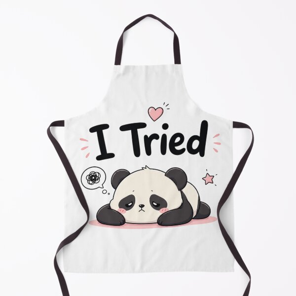 Item preview, I Tried Cute Panda Kawaii Quote | Funny Introvert Aesthetic Sticker Design designed and sold by Sanika arts .