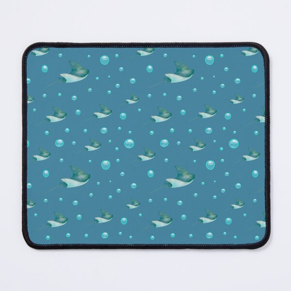 Item preview, Watercolor sea animal Stingray Floating Bubbles Ocean Aesthetic Art designed and sold by Art IN Pack.
