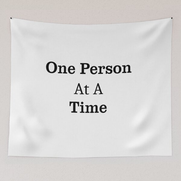 Item preview, One Person At A Time Funny Introvert Social Battery designed and sold by FarazDesign110.