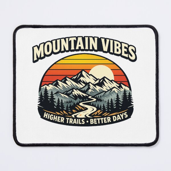 Item preview, Higher Trails Better Days Mountain Vibes designed and sold by DPBTees70.