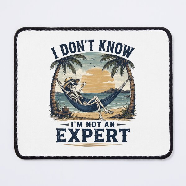 Item preview, I Don't Know Beach Skeleton Vintage designed and sold by MWSailingClub.