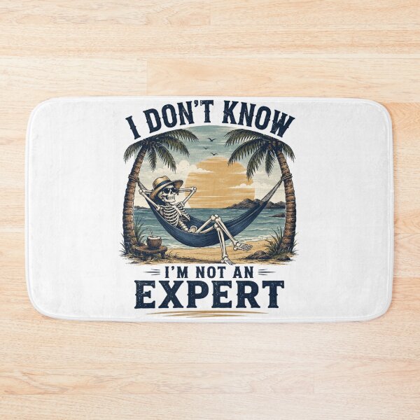 Item preview, I Don't Know Beach Skeleton Vintage designed and sold by MWSailingClub.
