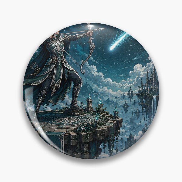 Item preview, Moonlit Sword Guardian designed and sold by InkPixell.