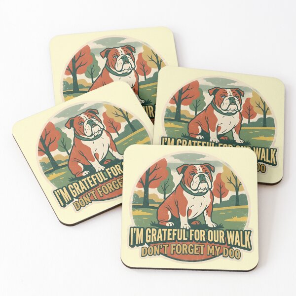 Item preview, Grateful for our walk - Bulldog - Don't forget my doo designed and sold by ParadoxParadox.