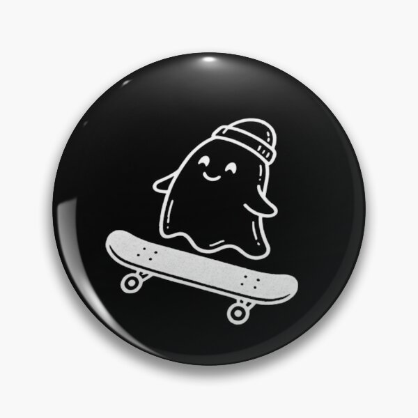 Item preview, Minimalist Skateboarding Ghost Pocket Halloween Shirt designed and sold by TeNovaStudio.