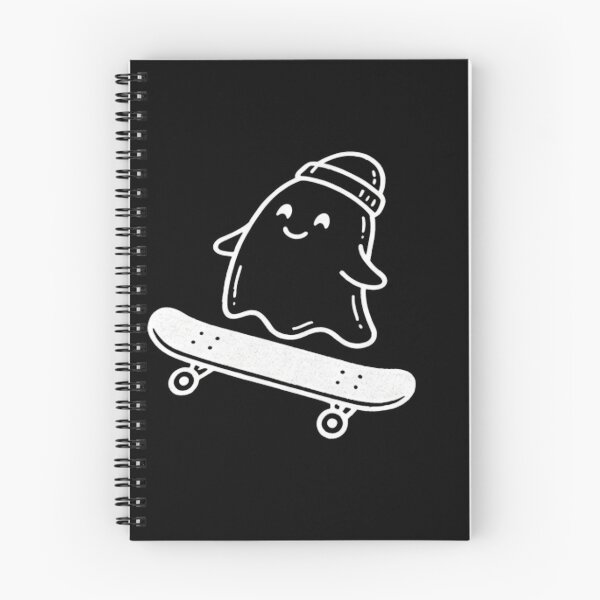 Item preview, Minimalist Skateboarding Ghost Pocket Halloween Shirt designed and sold by TeNovaStudio.