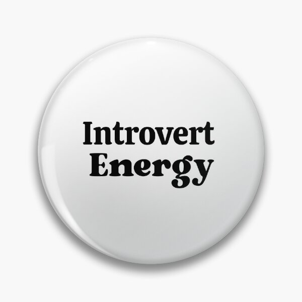 Item preview, Introvert Energy Cute Aesthetic Personality Trait Merch designed and sold by FarazDesign110.