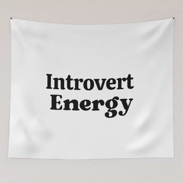 Item preview, Introvert Energy Cute Aesthetic Personality Trait Merch designed and sold by FarazDesign110.