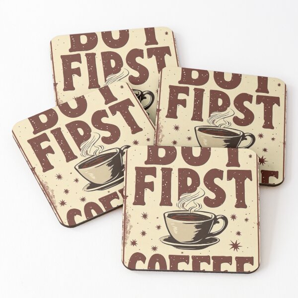 Item preview, But First Coffee designed and sold by halibutgoatramb.