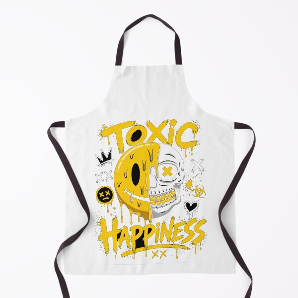 Item preview, Toxic Happiness T-Shirt | Dark Humor Skull Smiley Graphic Tee | Gothic Graffiti Streetwear Shirt designed and sold by MAStrends.