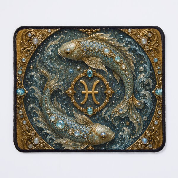 Item preview, Golden Pisces Zodiac Fish designed and sold by VelarisMoon.