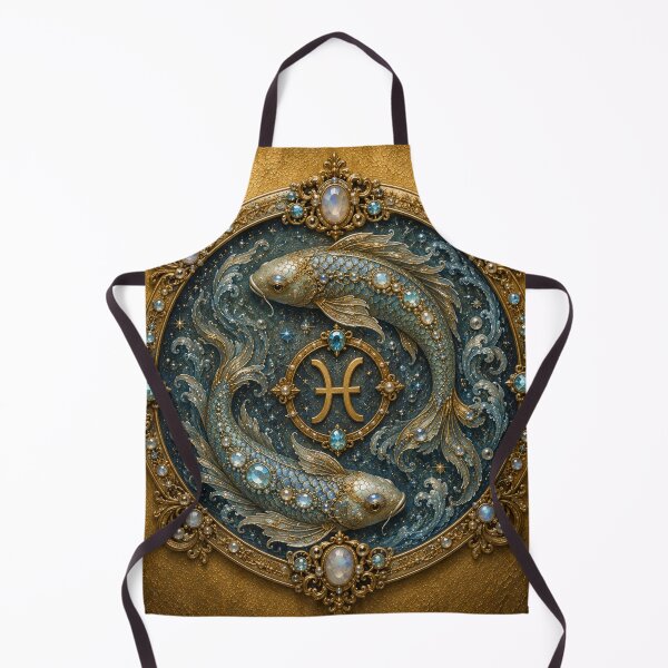 Item preview, Golden Pisces Zodiac Fish designed and sold by VelarisMoon.