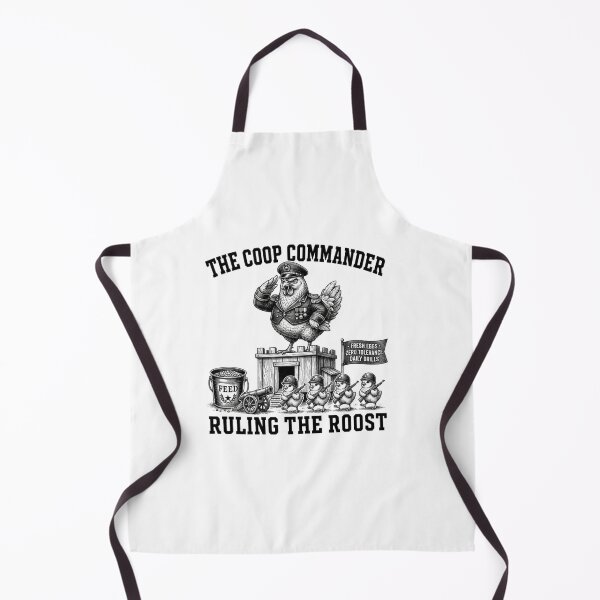 Item preview, Military Chicken Commander Funny Farm Parody Art designed and sold by SiarheiYur.