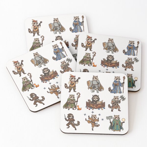 Item preview, Dungeons and Raccoons: dnd trash panda rpg characters designed and sold by DungeonAtelier.