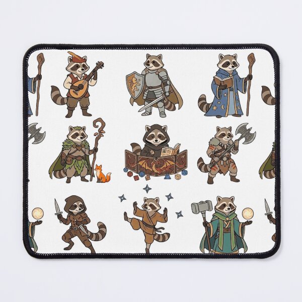 Item preview, Dungeons and Raccoons: dnd trash panda rpg characters designed and sold by DungeonAtelier.