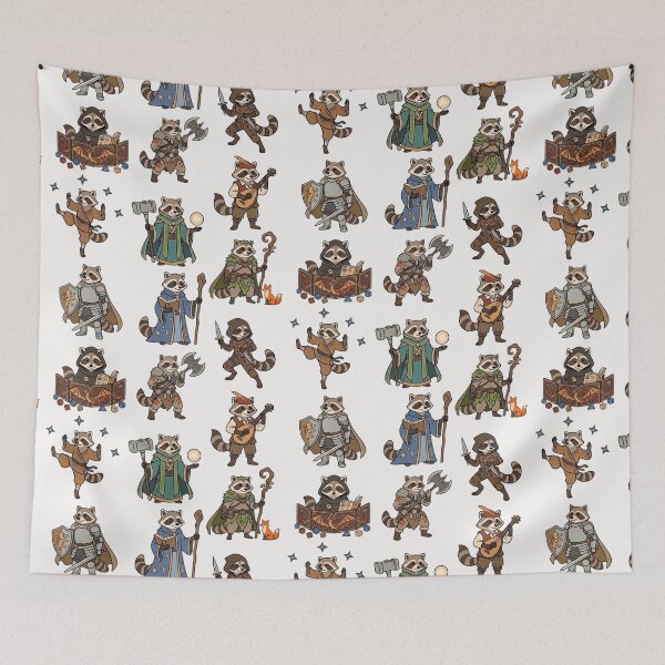 Item preview, Dungeons and Raccoons: dnd trash panda rpg characters designed and sold by DungeonAtelier.
