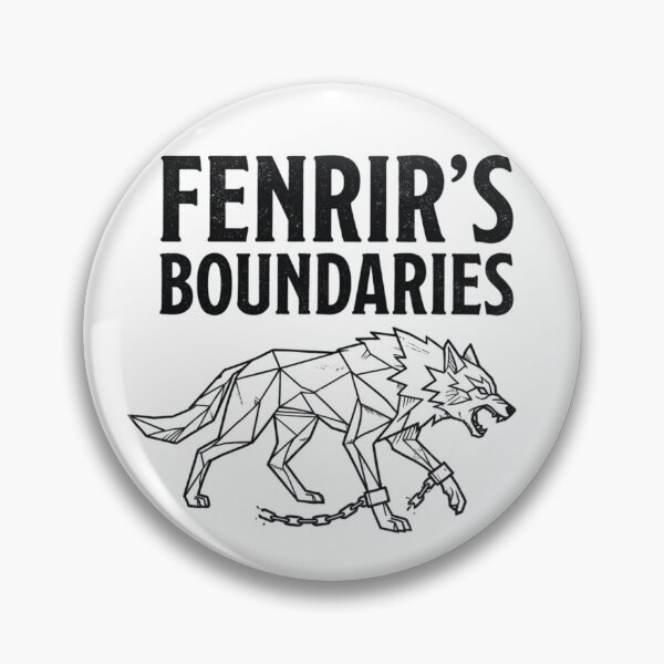 Item preview, Fenrir's Boundaries Norse Mythology Chained Wolf Tee designed and sold by Gabe1983.