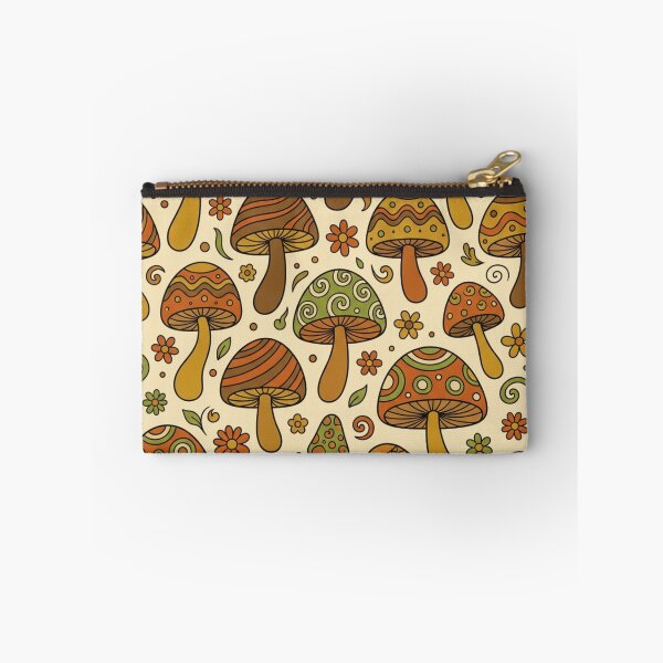 Item preview, Retro 70s Mushroom Pattern Groovy Vintage Cottagecore designed and sold by Arobinoz.