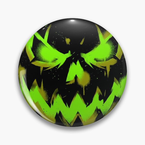 Item preview, Green Graffiti Spray Paint Pumpkin Face Shirt designed and sold by TeNovaStudio.
