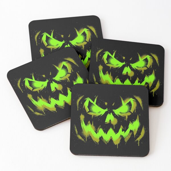 Item preview, Green Graffiti Spray Paint Pumpkin Face Shirt designed and sold by TeNovaStudio.