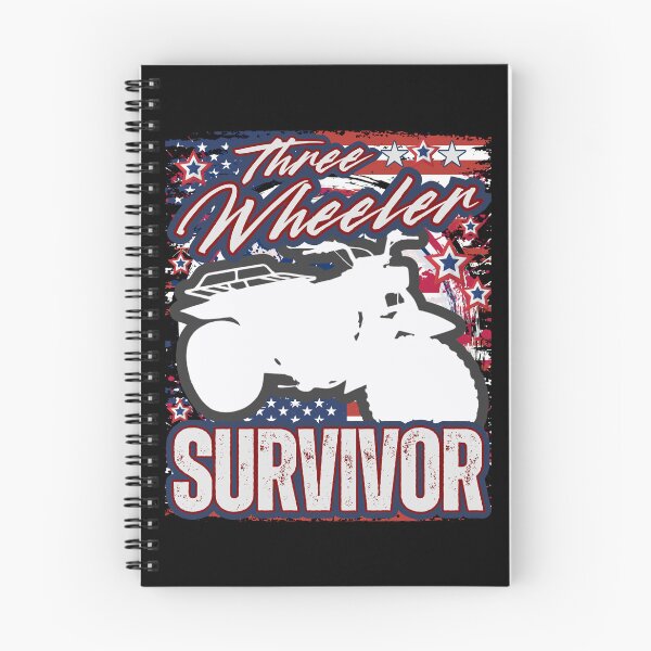 Item preview, Three Wheeler Survivor — Vintage ATV Rider Patriotic Red White and Blue Off‑Road Design designed and sold by GFamilyC.