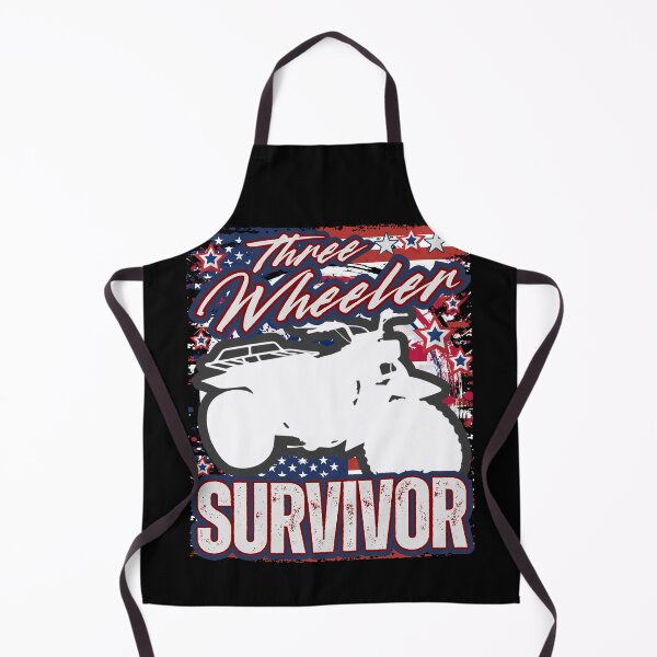 Item preview, Three Wheeler Survivor — Vintage ATV Rider Patriotic Red White and Blue Off‑Road Design designed and sold by GFamilyC.