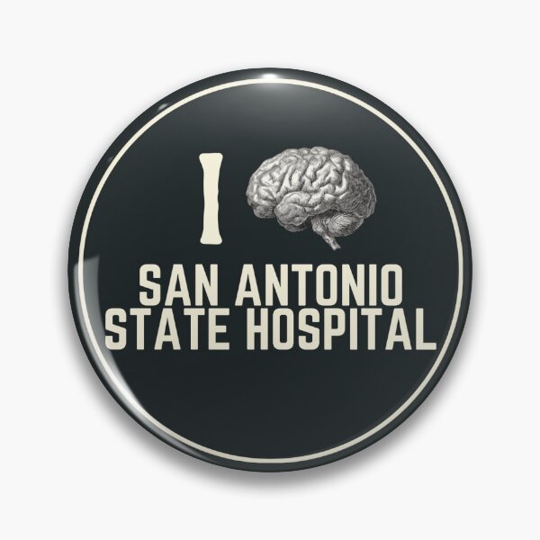 Item preview, I Love San Antonio State Hospital Souvenir Bumper Sticker designed and sold by GhostlyWorld.