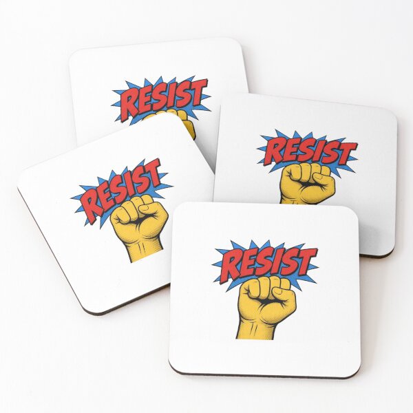 Item preview, Pop Art Resist Fist Comic Book Style Graphic designed and sold by ByKayaPrints.