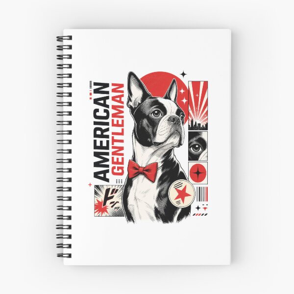Item preview, American Gentleman Boston Terrier Urban Comic Dog designed and sold by AntiqueImages.